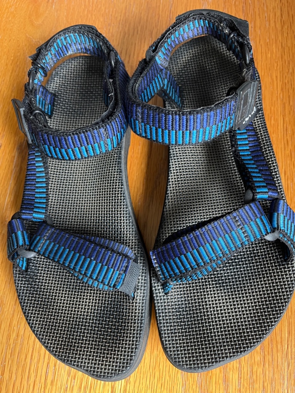 Teva Unisex Blue and Black Adjustable Sport Sandals